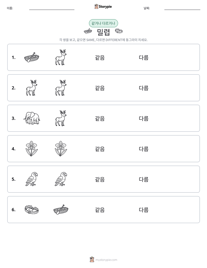 같은 것 또는 다른 것