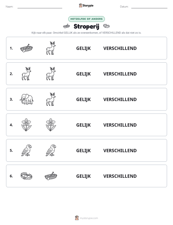 Zelfde of Verschillend