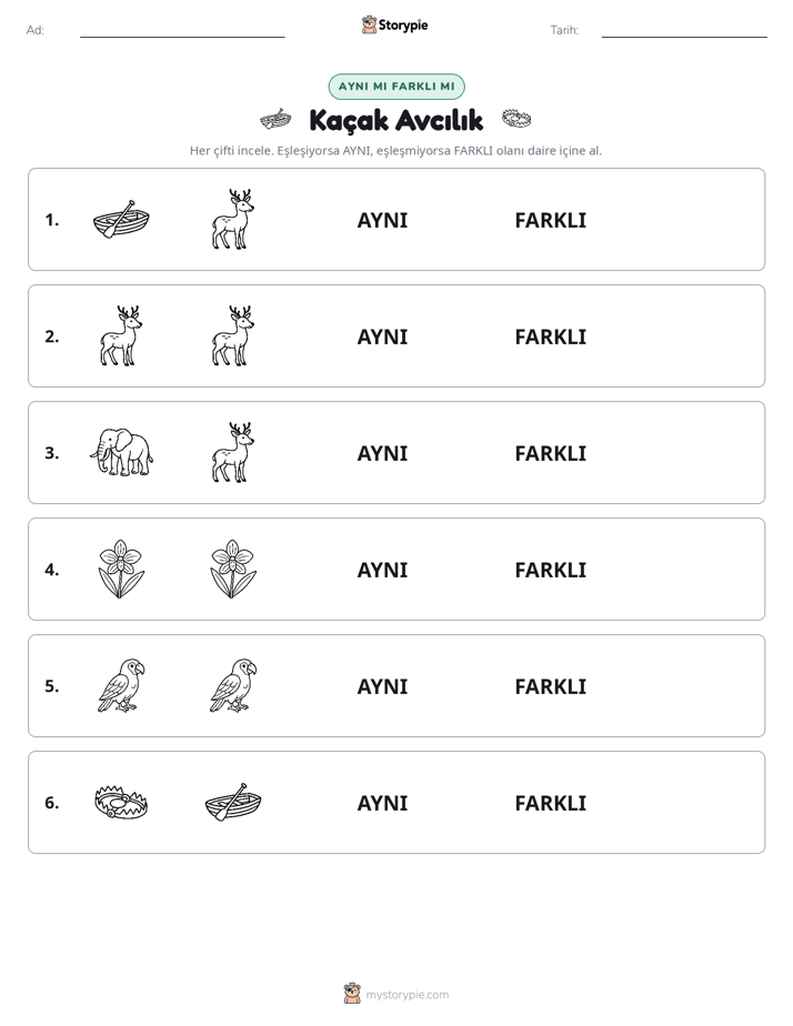 Aynı mı Farklı mı