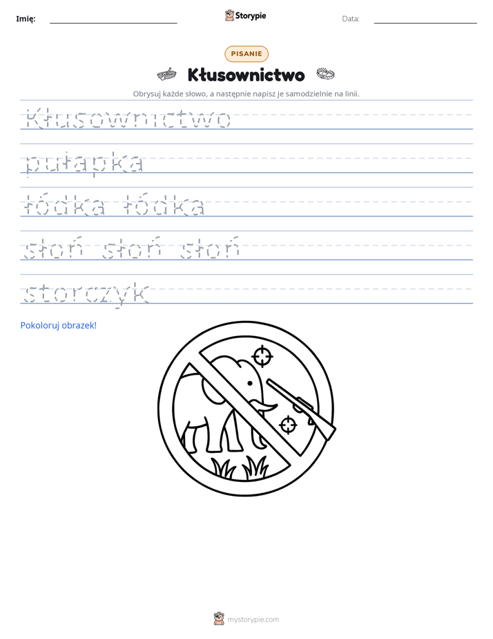Ćwiczenie Pisania