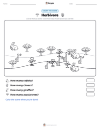 Herbivore printable worksheet preview