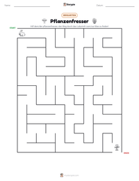 Pflanzenfresser druckbare Arbeitsblatt Vorschau
