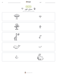 سبزی خور پرنٹ کرنے کے قابل ورکشیٹ کا پیش نظارہ