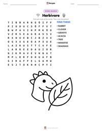 Herbivore printable worksheet preview