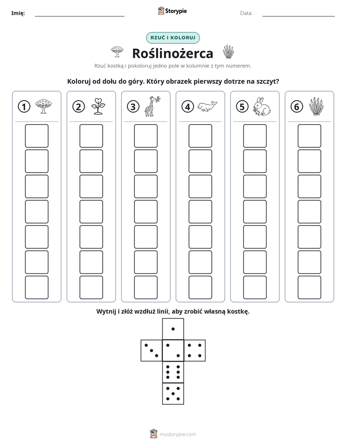 Rzuć i koloruj