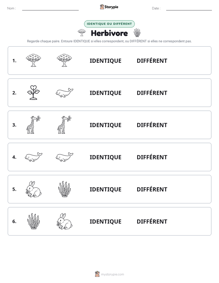 Identique ou Différent