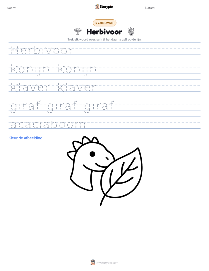 Schrijf Oefening