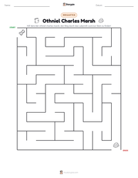 Othniel Charles Marsh druckbare Arbeitsblatt Vorschau