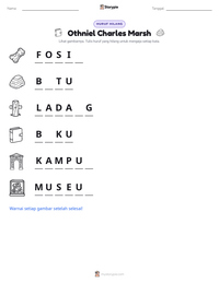Prabaca lembar kerja cetak Othniel Charles Marsh