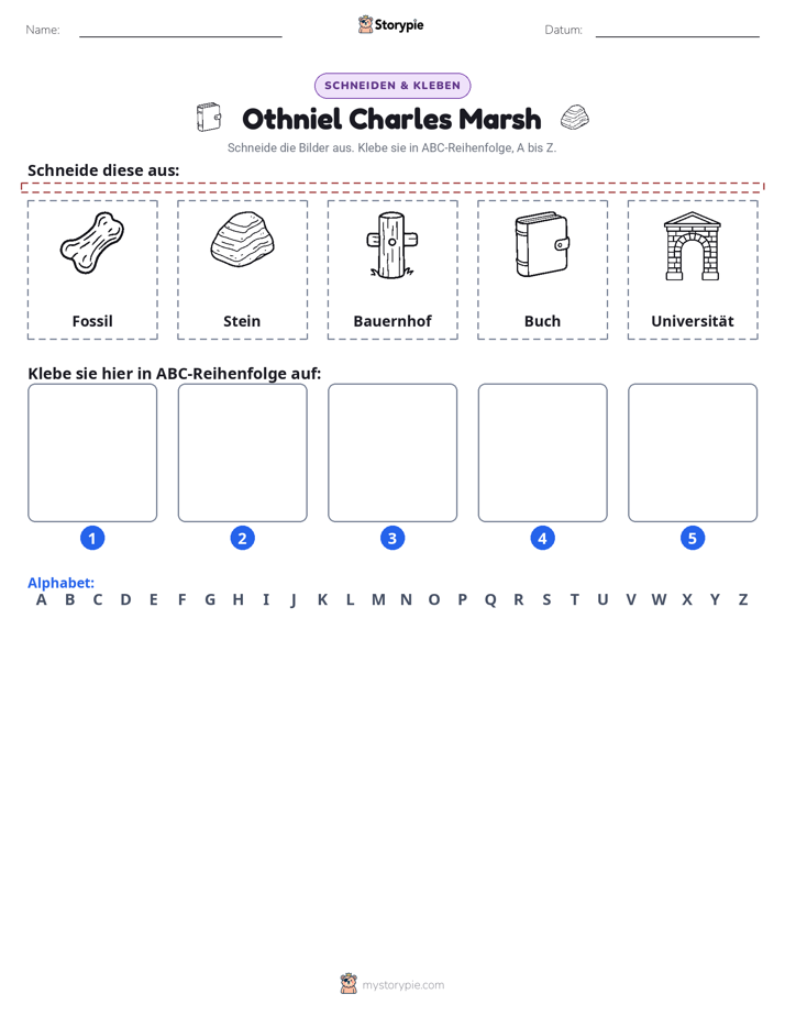 Schneiden & Einfügen Alphabet