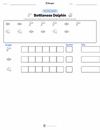 Bottlenose Dolphin printable worksheet preview