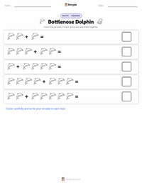 Bottlenose Dolphin printable worksheet preview