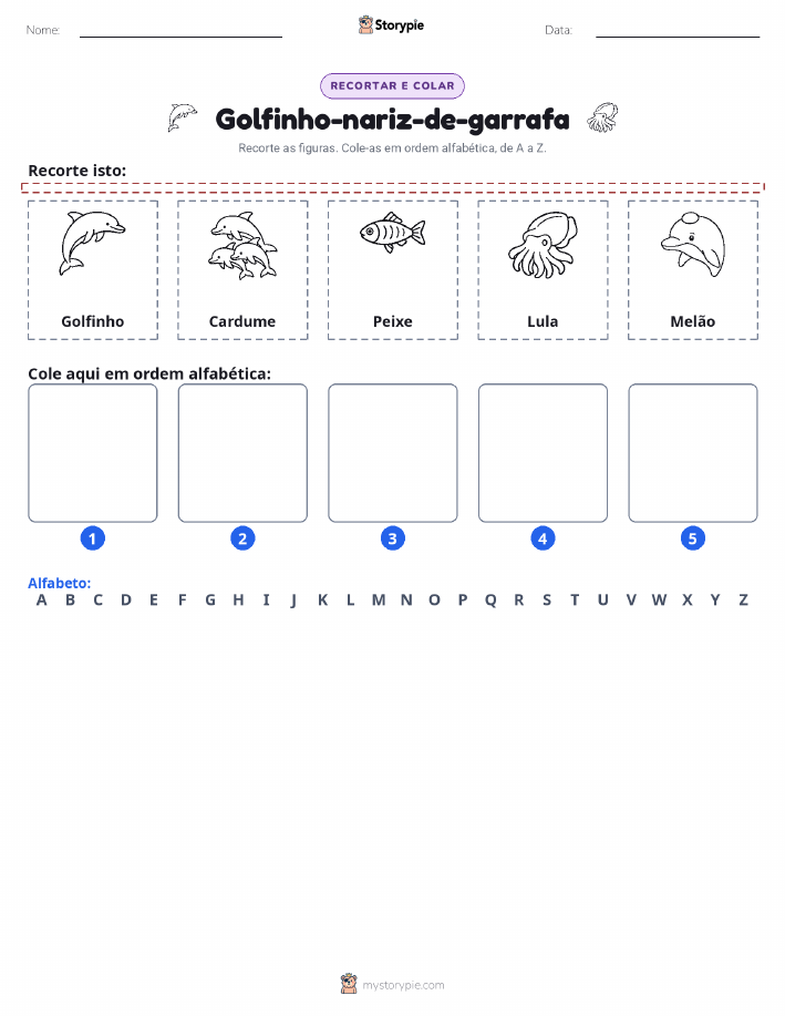 Recortar & Colar Alfabeto
