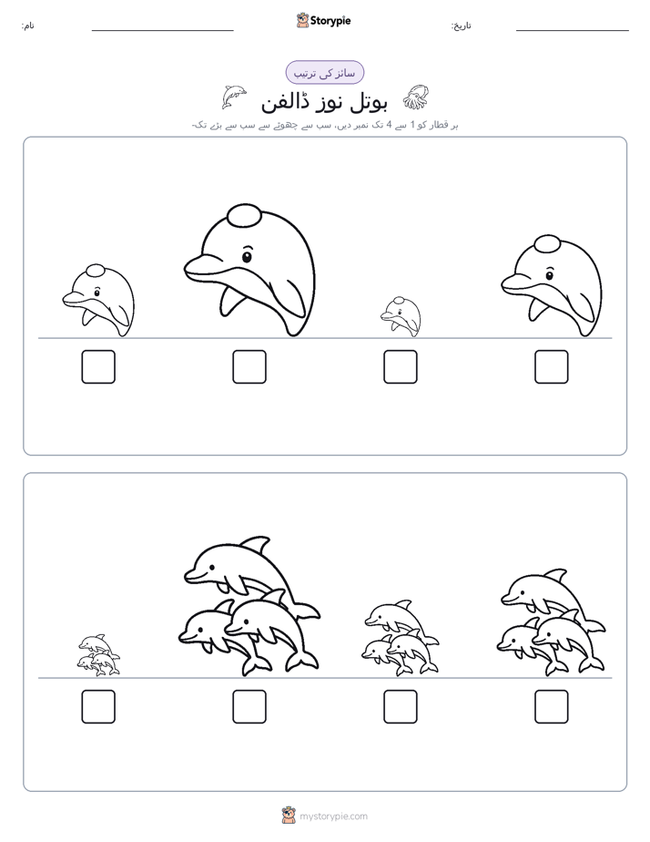 سائز کی ترتیب
