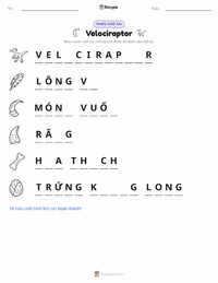 Xem trước tài liệu in sẵn Velociraptor
