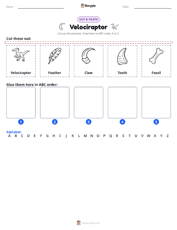 Cut & Paste Alphabet