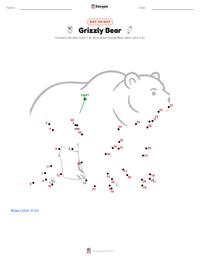 Grizzly Bear printable worksheet preview