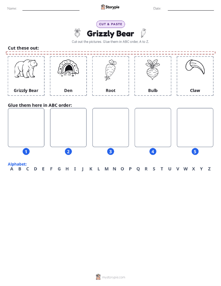 Cut & Paste Alphabet