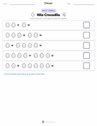 Nile Crocodile printable worksheet preview