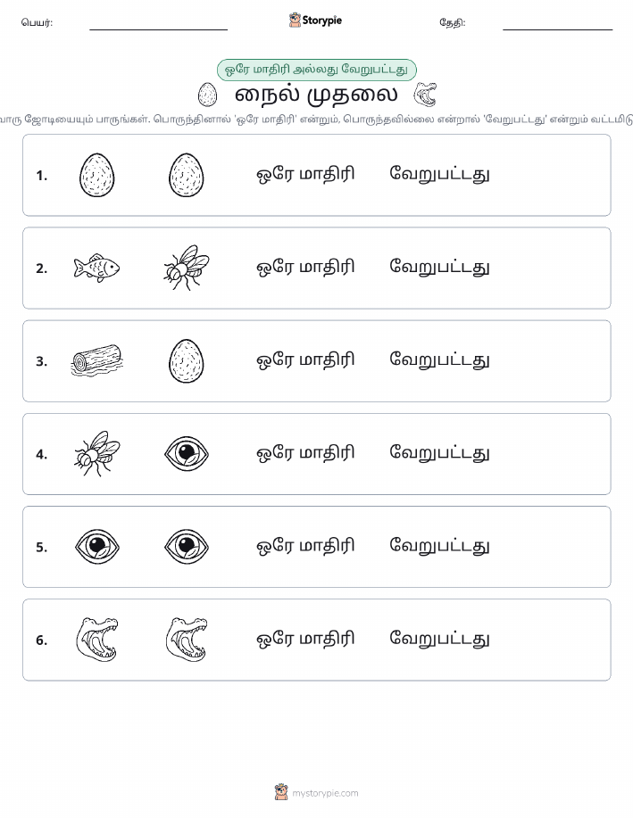 அதே அல்லது மாறுபட்டது