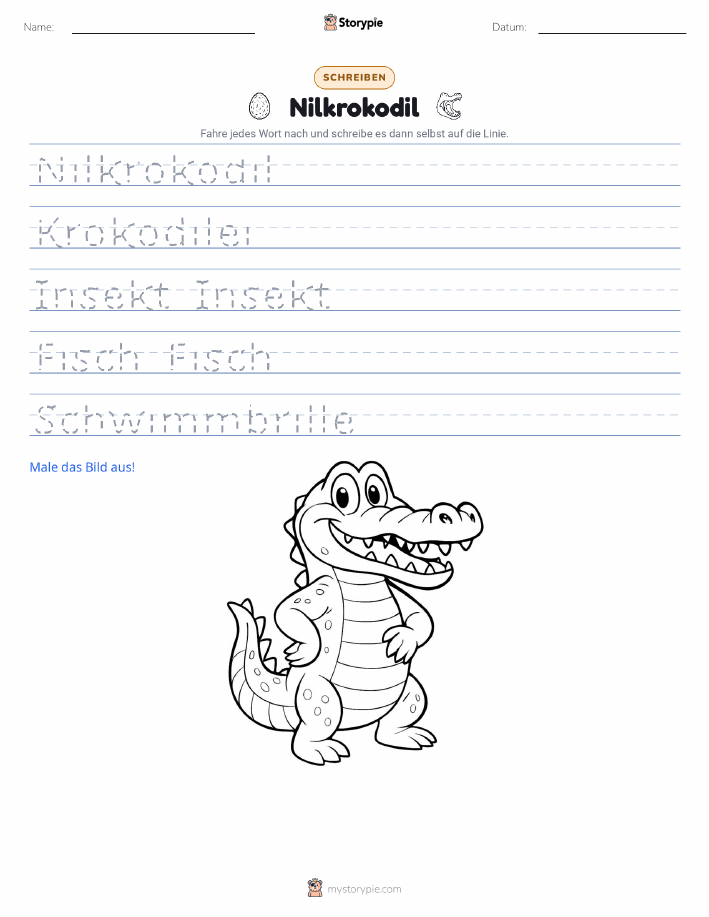 Schreibübung