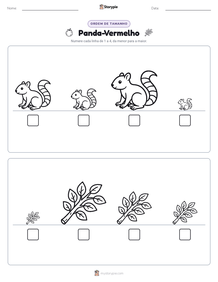 Ordem de Tamanho