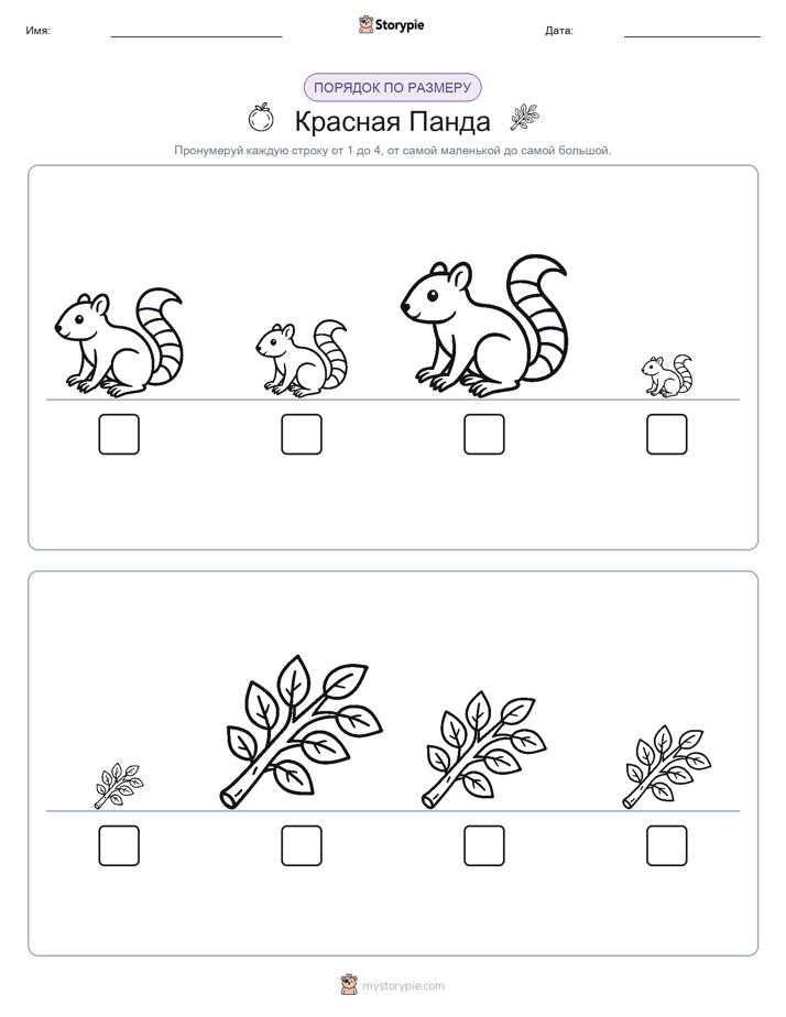 Размеры в порядке