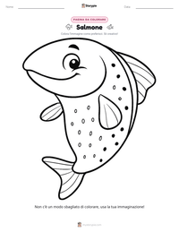 Anteprima della scheda stampabile di Salmone