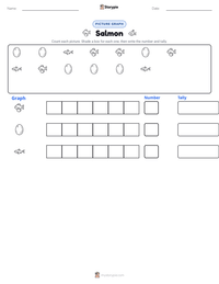 Salmon printable worksheet preview