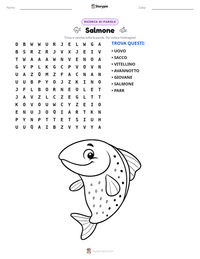 Anteprima della scheda stampabile di Salmone