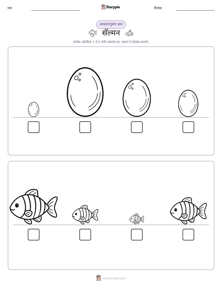 आकार क्रम
