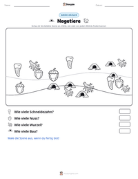 Nagetiere druckbare Arbeitsblatt Vorschau
