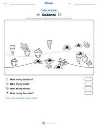 Rodents printable worksheet preview