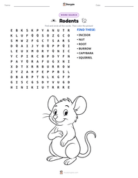 Rodents printable worksheet preview