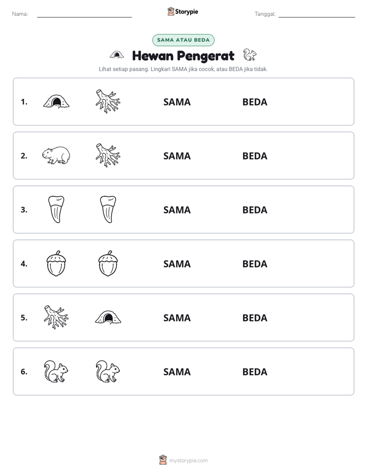 Sama atau Berbeda