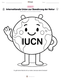 Internationale Union zur Bewahrung der Natur druckbare Arbeitsblatt Vorschau