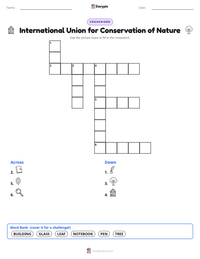 International Union for Conservation of Nature printable worksheet preview