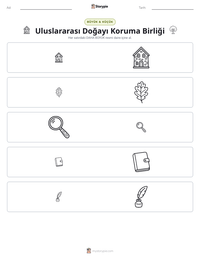 Uluslararası Doğayı Koruma Birliği yazdırılabilir çalışma sayfası önizlemesi