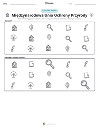 Podgląd drukowalnego arkusza ćwiczeń Międzynarodowa Unia Ochrony Przyrody