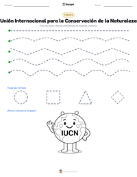 Vista previa de la hoja de trabajo imprimible de Unión Internacional para la Conservación de la Naturaleza