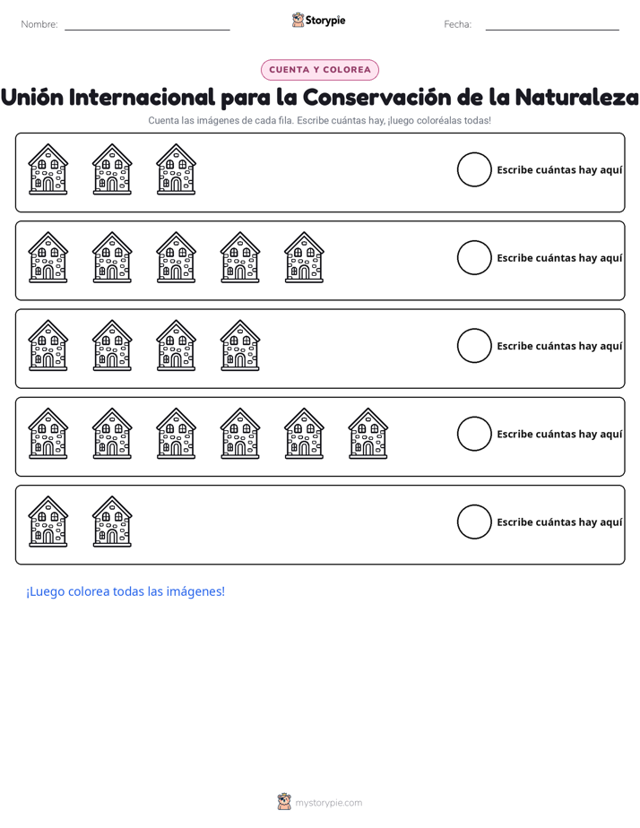 Contar y Colorear