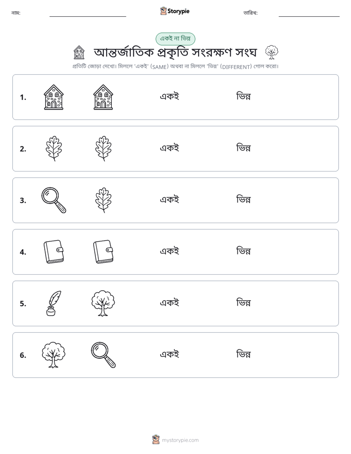 একই বা ভিন্ন