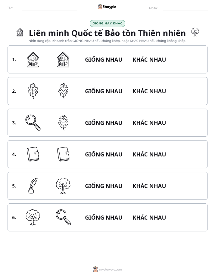 Giống Hay Khác
