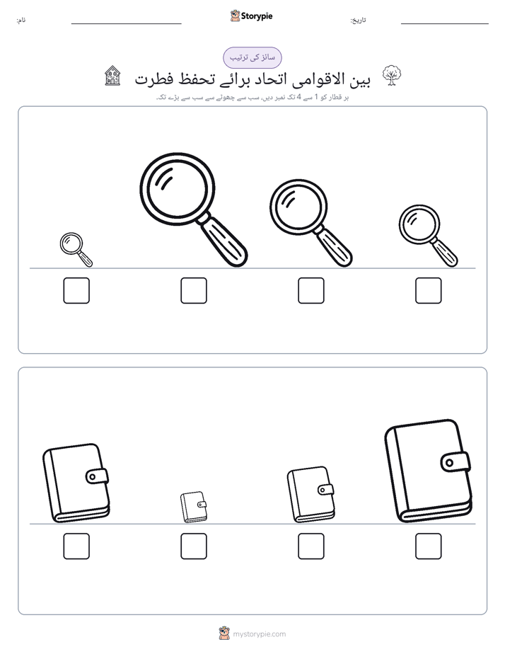 سائز کی ترتیب