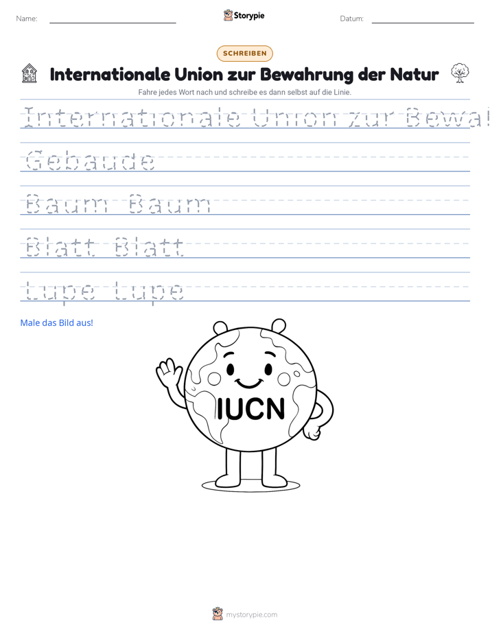 Schreibübung