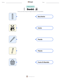Anteprima della scheda stampabile di Bambù