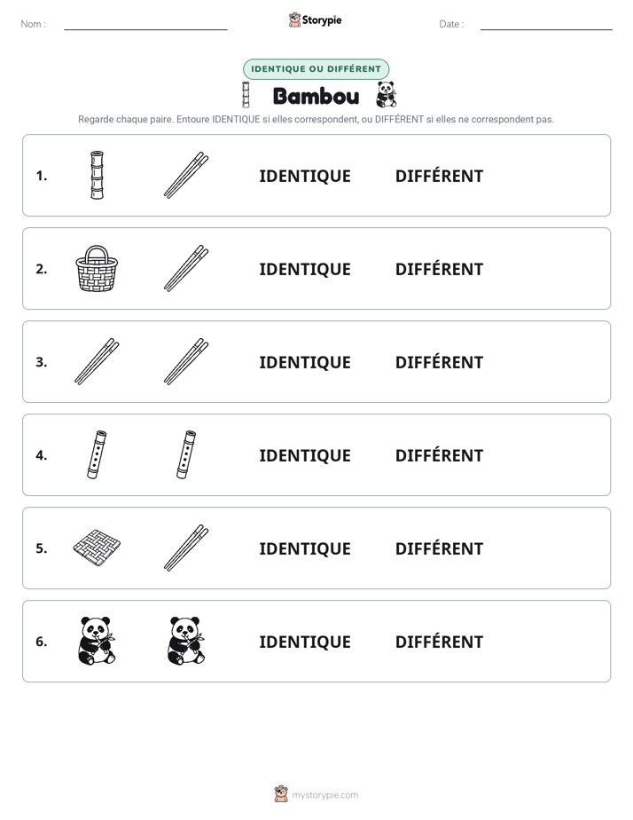 Identique ou Différent