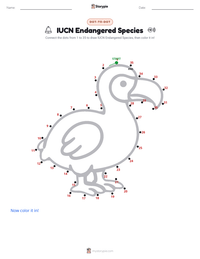 IUCN Endangered Species printable worksheet preview