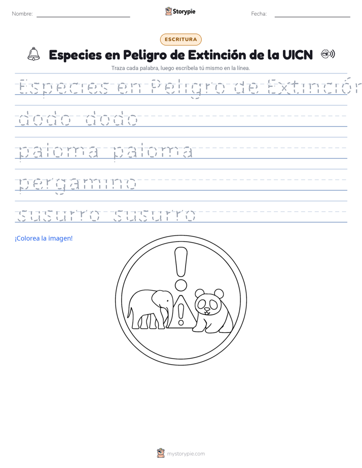 Práctica de Escritura