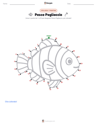 Anteprima della scheda stampabile di Pesce pagliaccio ocellaris